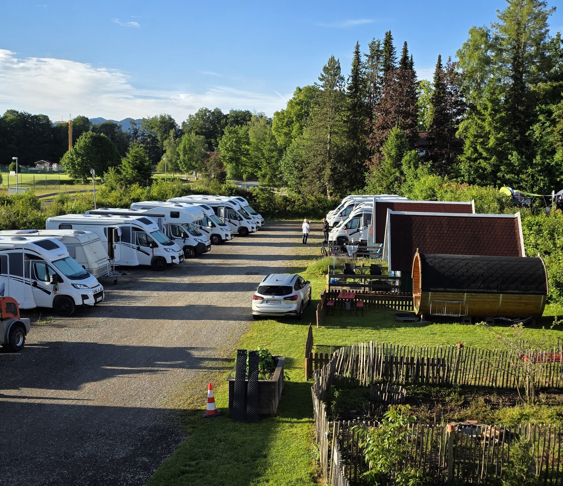 Wohnmobilhafen Rottenbuch voll