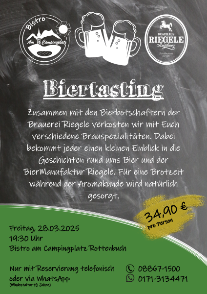 Plakat Biertasting